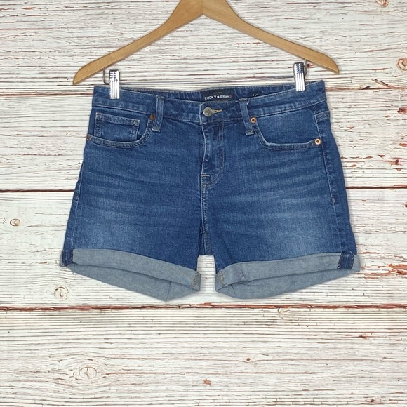 Lucky Brand Pants - Lucky Brand Jeans The Roll Up Denim Shorts Sz 4 27